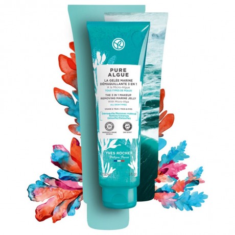 Yves Rocher Pure Algue 3 in 1 Marine Make-up Entferner Jelly  Pure Algue Желе для снятия макияжа с морской водой 3 в 1