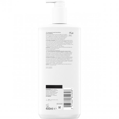 Neutrogena Bodylotion Deep Moisture Sensitive, 400 ml, Neutrogena Deep Moisture Sensitive Лосьон для сухой и чувствительной кожи тела, без отдушки, 400 мл