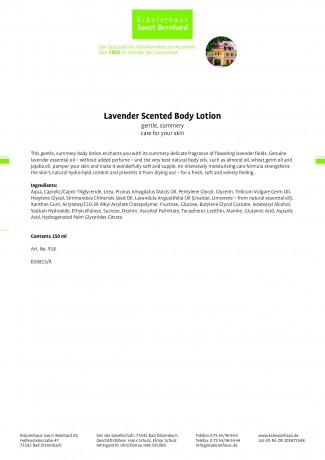 Krauterhaus Sanct Bernhardt Aroma-Set Lavender 500 ml