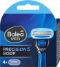 Balea MEN Rasierklingen, precision5 Body, 4 St, Сменные кассеты precision5 Body для бритья тела, 4 шт.