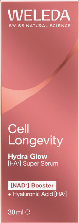 WELEDA Cell Longevity Hydra Glow [HA7] Super Serum, 30 ml, Увлажняющая сыворотка для лица Hydra Glow HA7 с гиалуроновой кислотой семи молекулярных масс, 30 мл
