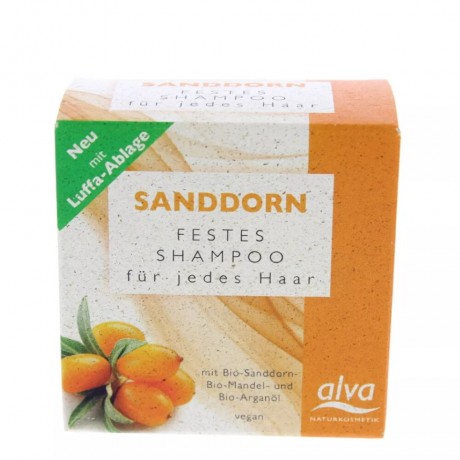 Alva Naturkosmetik Sanddorn Festes Shampoo Облепиха твердый шампунь