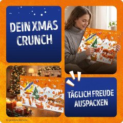 Ovomaltine Crunchy Minis Adventskalender 2026, Адвент-календарь 2026 Ovomaltine с 31 сладким сюрпризом 12 видов, шоколадом, печеньем и пастой, 297,5 г
