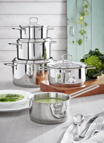 Silit Silit Topfset 5-tlg. ALICANTE silber Набор горшков силит, 5 шт. АЛИКАНТЕ