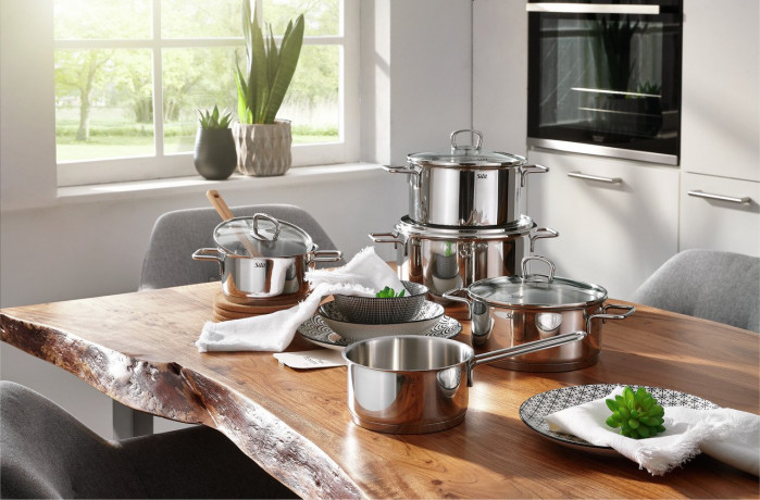 Silit Silit Topfset 5-tlg. ALICANTE silber Набор горшков силит, 5 шт. АЛИКАНТЕ