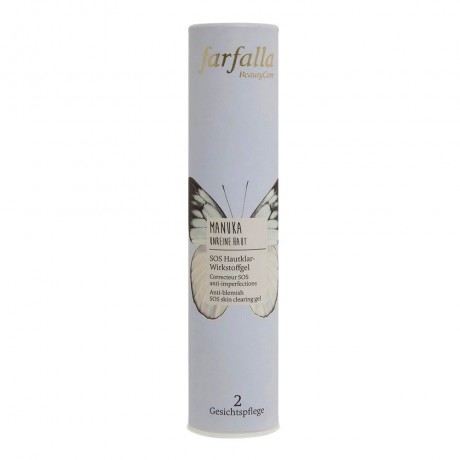 Farfalla Manuka SOS Hautklar-Wirkstoffgel 15ml  Manuka SOS гель с активным ингредиентом для очищения кожи 15мл