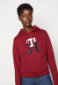 Tommy Hilfiger LARGE MONOGRAM TH Hoodie rouge БОЛЬШАЯ МОНОГРАММА TH Толстовка с капюшоном румяна