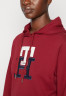 Tommy Hilfiger LARGE MONOGRAM TH Hoodie rouge БОЛЬШАЯ МОНОГРАММА TH Толстовка с капюшоном румяна