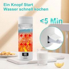 GelldG GelldG Reise-Wasserkocher Reise Wasserkocher Klein, Reisen Elektrische Wassertasse, 300W blau GelldG Дорожный чайник Дорожный чайник Маленькая дорожная электрическая чашка для воды 300 Вт