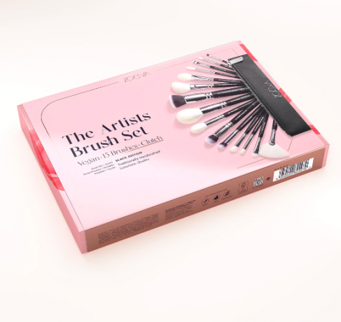 ZOEVA The Artists Pinselset 15st Зоева Набор кистей Художник, 15шт кистей+1шт косметичка