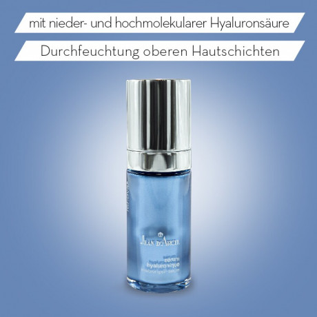 JEAN D'ARCEL serum hyaluronique RENOVAR Hyaloronsaure Serum nachhaltige Durchfeuchtung der Haut Serum hyaluronique RENOVAR сыворотка с гиалуроновой кислотой длительное увлажнение кожи