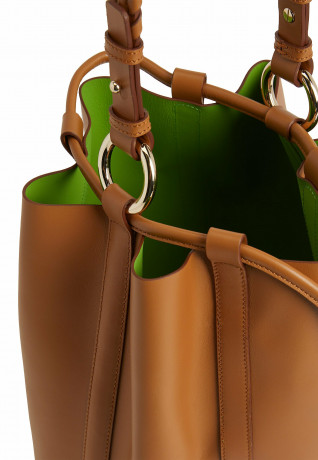 Tommy Hilfiger Handbag cognac spring lime сумочка коньяк весенний лайм