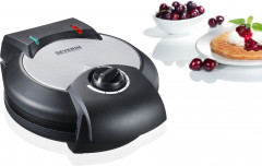 Severin Severin Waffeleisen WA 2103, 1200 W, Waffeln in Herzform, Antihaftbeschichtung, Temperaturregler, Backampel  Вафельница Severin WA 2103, 1200 Вт, вафли в форме сердца, антипригарное покрытие, регулятор температуры, подсветка для выпечки