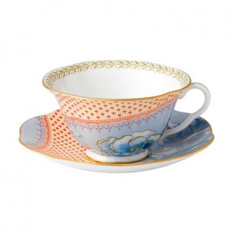 Wedgwood Wedgwood 'Butterfly Bloom' Teetasse Blau 2-tlg. Wedgwood "Butterfly Bloom" Чашка для чая синяя, 2 шт.