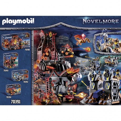 PLAYMOBIL 2er Set: 70391 Novelmore Mobile Katapultfestung + 70671 3er Set Novelmore Ritter Набор из 2 предметов: 70391 Novelmore Mobile Catapult Fortress + 70671 Набор из 3 рыцарей Novelmore