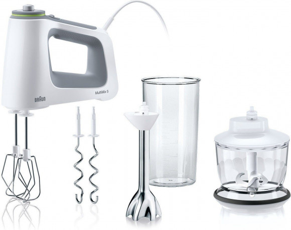 Braun Braun Handmixer HM5137WH Handmixer Leistungsbedarf: 750 W, Geschwindigkeitsstufen: 9  Ручной миксер Braun HM5137WH Требуемая мощность ручного миксера: 750 Вт, уровни скорости: 9