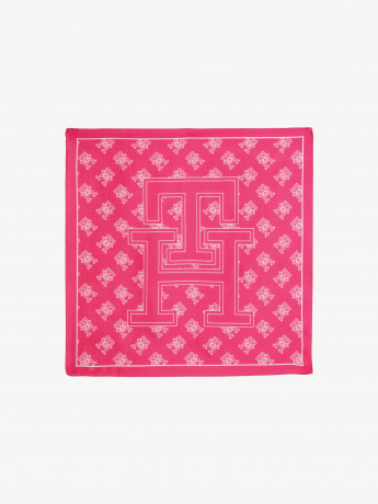 Tommy Hilfiger CONTEMPORARY BANDANA MONO Foulard bright cerise pink CONTEMPORARY BANDANA MONO Платок ярко-вишнево-розовый
