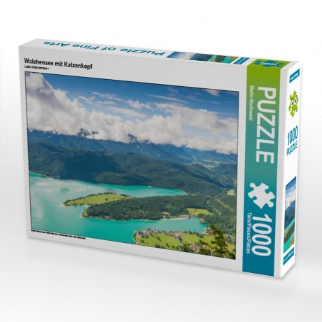 CALVENDO Puzzle CALVENDO Puzzle Walchensee mit Katzenkopf Пазл CALVENDO Puzzle Walchensee с кошачьей головой