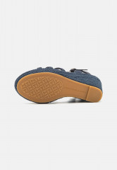 Tommy Hilfiger ESSENTIAL BASIC WEDGE High heeled sandals space blue ESSENTIAL BASIC WEDGE Босоножки на высоком каблуке космический синий