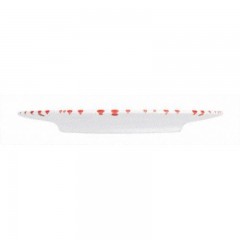 Gmundner Keramik Gmundner Keramik Rotgeflammt Dessertteller / Fruhstucksteller Gourmet d: 22 cm / h: 2,2 cm Gmundner керамическая десертная тарелка с красным пламенем / тарелка для завтрака для гурманов г: 22 см / высота: 2,2 см