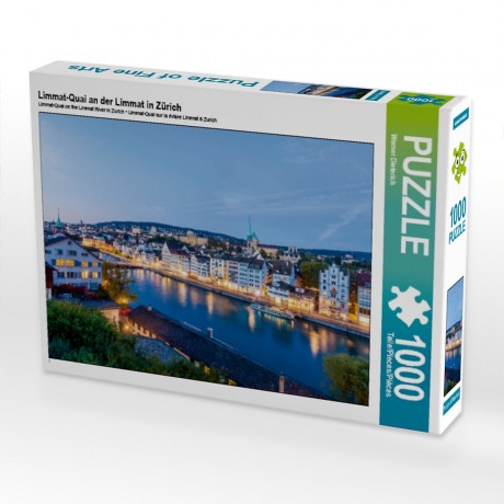 CALVENDO Puzzle CALVENDO Puzzle Limmat-Quai an der Limmat in Zurich Пазл CALVENDO Puzzle Limmat-Quai на набережной Лиммат в Цюрихе