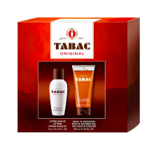 Tabac (Табак) Original After Shave Лосьон после бритья, Geschenkset Подарочный набор: After Shave Lotion Лосьон после бритья 75 мл + Bath &amp; Shower Gel Гель для душа 100 мл / 1 шт.