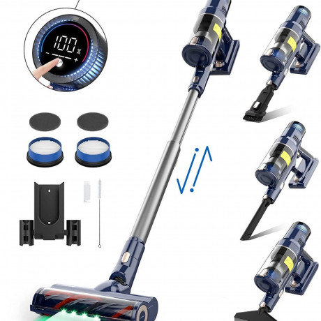 LBF LBF Akku-Stielstaubsauger VICSONIC S7, 480,00 W, 7-in-1 Staubsauger,Touchscreen,180° Faltbar,4 Leistungsstufe,bis 65Min Беспроводной пылесос LBF VICSONIC S7, 480,00 Вт, пылесос 7-в-1, сенсорный экран, складной на 180°, 4 уровня мощности, до 65 минут