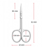 Zwilling Classic Inox Hautschere 90 mm, Ножницы для кутикулы (Германия), 91мм, нержавеющая сталь полированная, тонкие изогнутые кончики