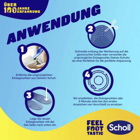 SCHOLL GelActiv Einlegesohlen SPORT Gr. S 35-40,5, 1 St, Шолль Гелевые стельки для спортивной обуви, размер 35-40,5, 1 пара