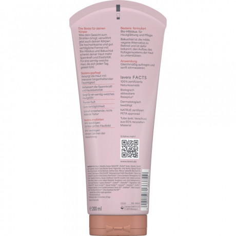 LAVERA My Age Body Milk, 200 ml, Лавера Молочко для тела Май Эйдж, био-гибискус и сквалан, упругость зрелой кожи, 200 мл