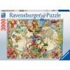 Ravensburger Puzzle 17117 Weltkarte mit Schmetterlingen 3000 Teile Puzzle Пазл 17117 Карта мира с бабочками Пазл из 3000 деталей