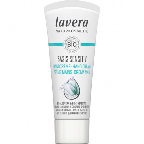 LAVERA basis sensitiv Handcreme Reisegrosse, 20 ml, Лавера Крем для рук для чувствительной кожи, в дорожном формате, био-алоэ вера и био-масло ши, 20 мл