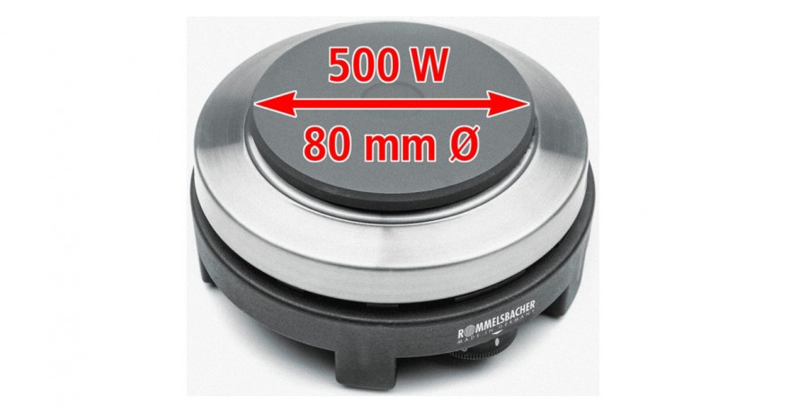 Rommelsbacher Rommelsbacher Reise-Kochplatte RK 501/SU schwarz schwarz Дорожная плита Rommelsbacher RK 501/SU черная