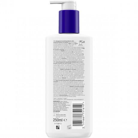 Neutrogena Bodylotion Norwegische Formel Deep Moisture Mandeloel, 250 ml, Neutrogena Норвежская формула Deep Moisture Лосьон для сухой и огрубевшей кожи тела с миндальным маслом, 250 мл