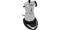 Bialetti Bialetti Moka Timer, Espressomaschine silber/schwarz, 6 Tassen  silber, schwarz Bialetti Moka Timer, эспрессо-машина серебристый/черный, 6 чашек