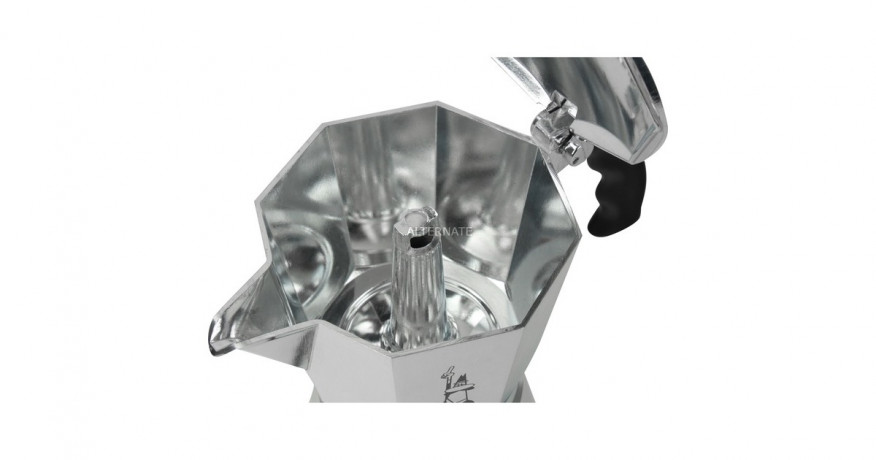 Bialetti Bialetti Moka Timer, Espressomaschine silber/schwarz, 6 Tassen silber, schwarz Bialetti Moka Timer, эспрессо-машина серебристый/черный, 6 чашек
