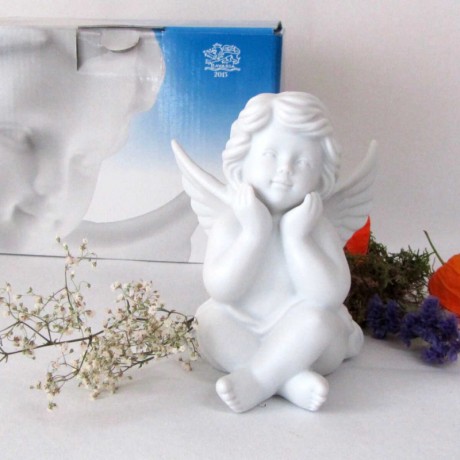 Bavaria 2013 Bavaria 2013 Engel denkend S weiss matt h: ca. 6 cm Bavaria 2013 Angel Think S матовый белый высота: около 6 см