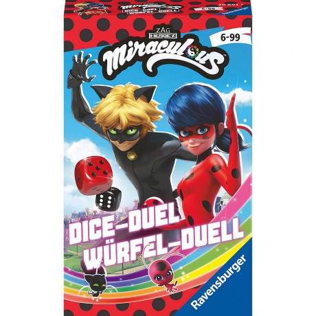 Ravensburger Ravensburger Mitbringspiel – 20893 – Miraculous Wurfel-Duell Ravensburger Bring Along Game