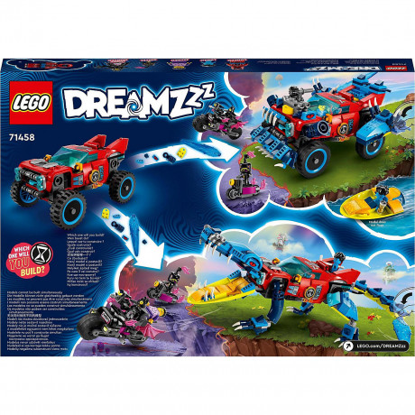 LEGO Dreamzzz 71458 Krokodilauto Конструктор Лего Автомобиль-крокодил