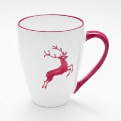 Gmundner Keramik Gmundner Keramik Bordeauxroter Hirsch Fruhstucksbecher Max 0,3 L / h: 10,5 cm Кружка для завтрака Gmundner Ceramics Bordeaux Red Deer Max 0,3 л / высота: 10,5 см