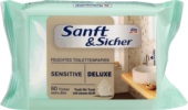 Sanft&Sicher Влажная туалетная бумага Deluxe Чувствительная Запасная упаковка, 60 шт