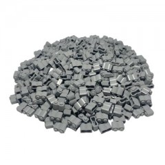 LEGO LEGO 1x2 Steine Hellgrau  Modifiziert Log - Brick 30136 NEU - 1000x LEGO 1x2 Bricks Light Grey Modified Log — Brick 30136 NEW — 1000x