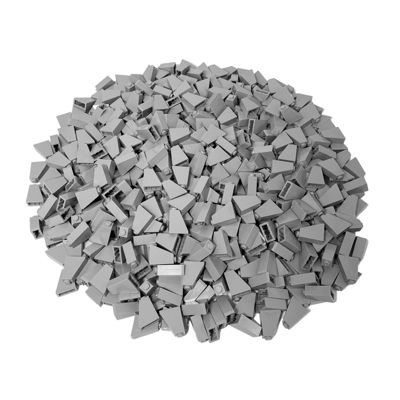 LEGO LEGO 2x1x2 Schragstein Hellgrau - Slope 60481 - 500x LEGO 2x1x2 Кирпич светло-серый — Наклон 60481 — 500x