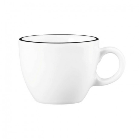 Seltmann Weiden Seltmann Weiden Modern Life Black Line Cappuccinoobertasse 0,22 L mit Untertasse 2-tlg. Чашка для капучино Seltmann Weiden Modern Life Black Line 0,22 л с блюдцем, 2 шт.