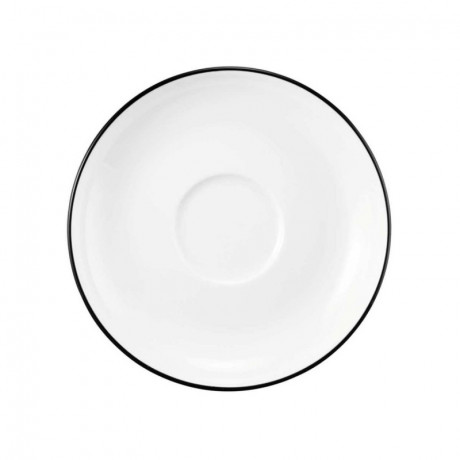 Seltmann Weiden Seltmann Weiden Modern Life Black Line Cappuccinoobertasse 0,22 L mit Untertasse 2-tlg. Чашка для капучино Seltmann Weiden Modern Life Black Line 0,22 л с блюдцем, 2 шт.