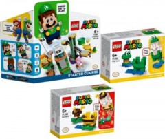 LEGO Super Mario 3er Set: 71387 Abenteuer mit Luigi - Starterset + 71392 Frosch-Mario Anzug + 71393 Bienen-Mario Anzug Набор Super Mario из 3 предметов: 71387 Adventures with Luigi — Starter Set + 71392 костюм Frog Mario + 71393 костюм Bee Mario