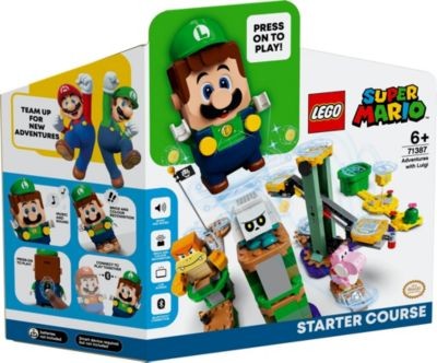 LEGO Super Mario 3er Set: 71387 Abenteuer mit Luigi - Starterset + 71392 Frosch-Mario Anzug + 71393 Bienen-Mario Anzug Набор Super Mario из 3 предметов: 71387 Adventures with Luigi — Starter Set + 71392 костюм Frog Mario + 71393 костюм Bee Mario