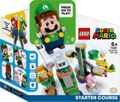 LEGO Super Mario 3er Set: 71387 Abenteuer mit Luigi - Starterset + 71392 Frosch-Mario Anzug + 71393 Bienen-Mario Anzug Набор Super Mario из 3 предметов: 71387 Adventures with Luigi — Starter Set + 71392 костюм Frog Mario + 71393 костюм Bee Mario