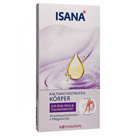 ISANA Kaltwachsstreifen Korper 20 шт.