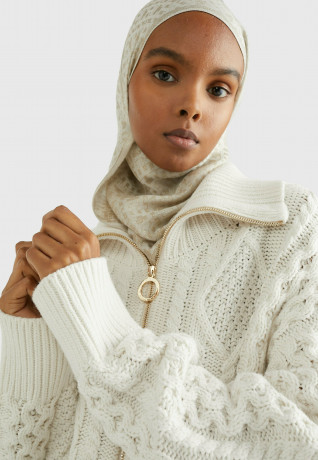 Tommy Hilfiger ZIP-THRU RELAXED  Cardigan weathered white ZIP THRU RELAXED Кардиган выветрившийся белый